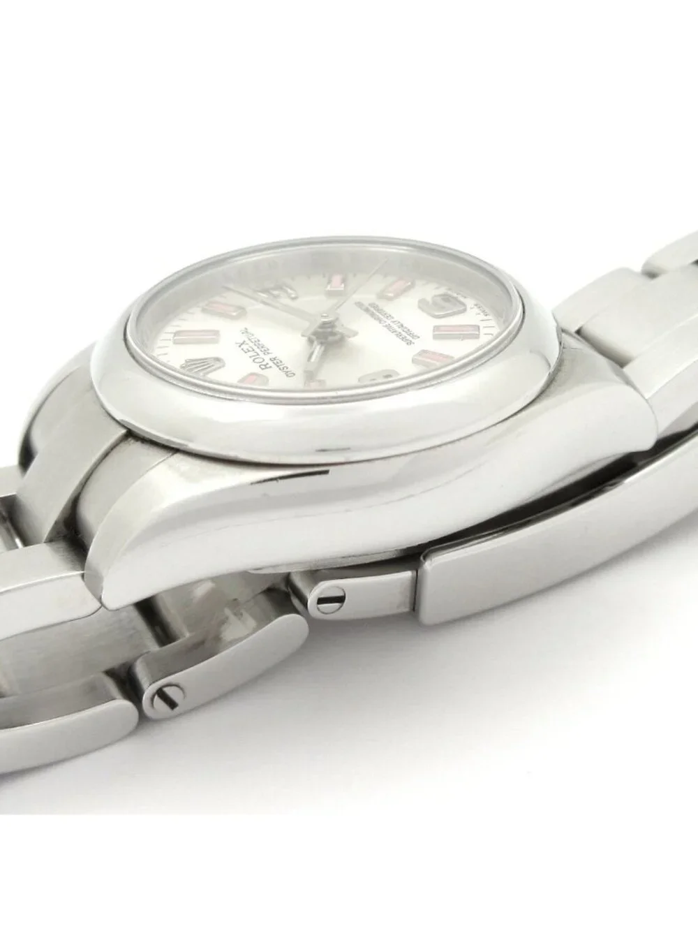 Rolex Watch Oyster Perpetual SS 11 Frames 1 Remaining Frame Roulette Dial Satin